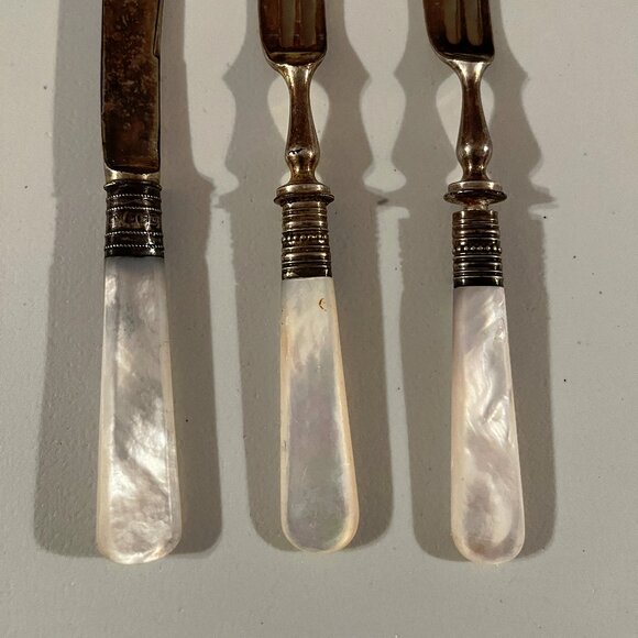 Antique Mother of Pearl flatware - Picture 6 of 7